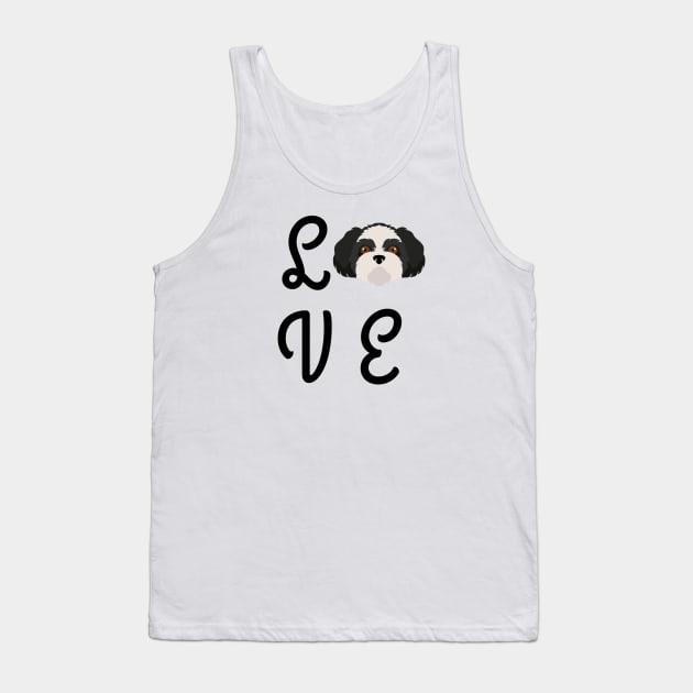 Shih Tzu Love Tank Top by TrapperWeasel